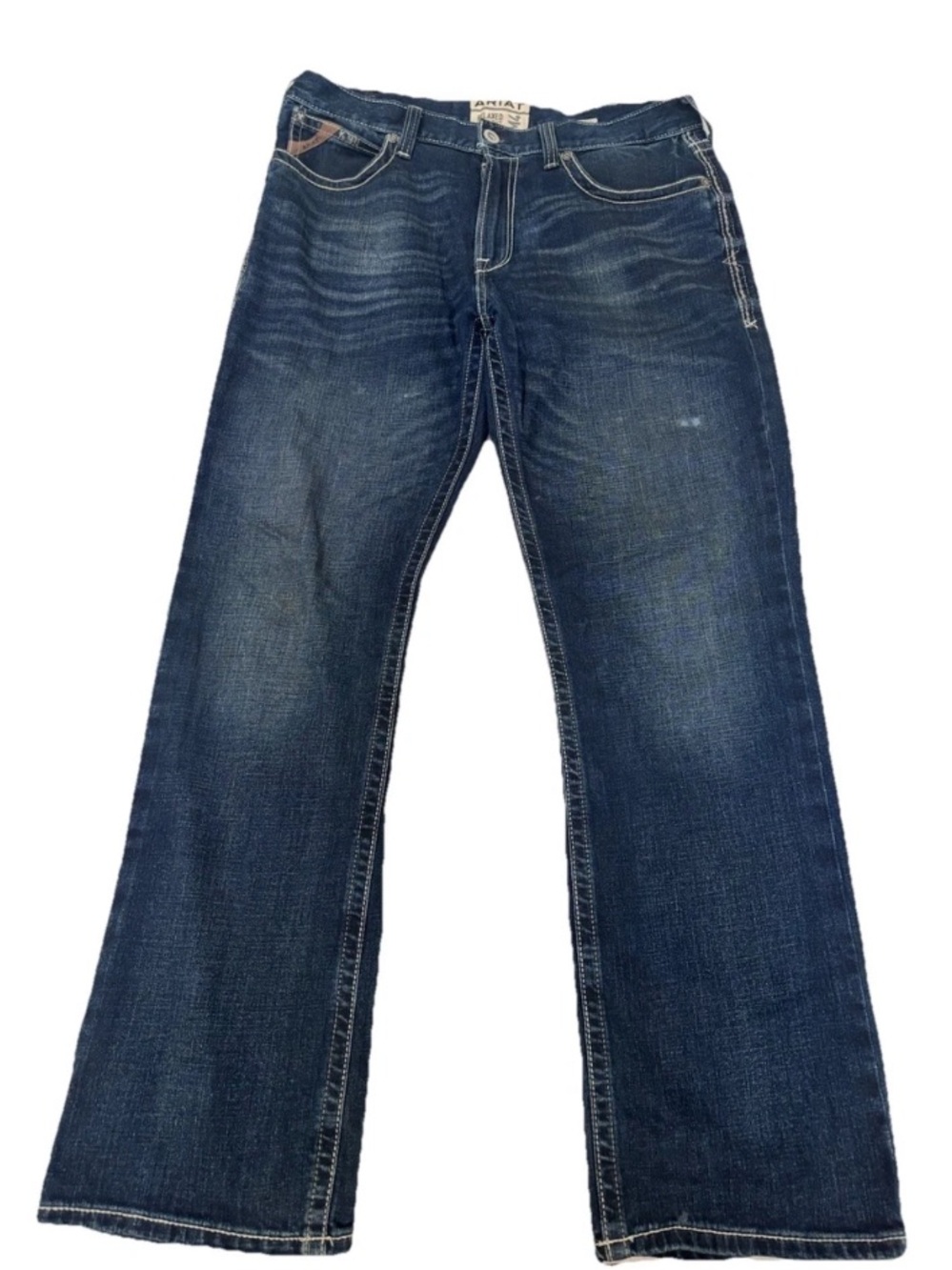 Ariat M4 Adkins Boot Cut Jeans 36x34 Dark Wash Men’s Western Cowboy Denim